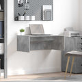 Wandtisch Wandmontiert Beton Grau 80 x 45 x 30 cm Holzwerkstoff