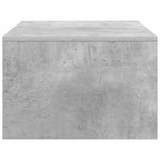 Wandtisch Wandmontiert Beton Grau 80 x 45 x 30 cm Holzwerkstoff