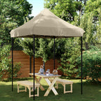 Party-Zelt Taupe 200 x 200 x 306 cm Oxford-Stoff