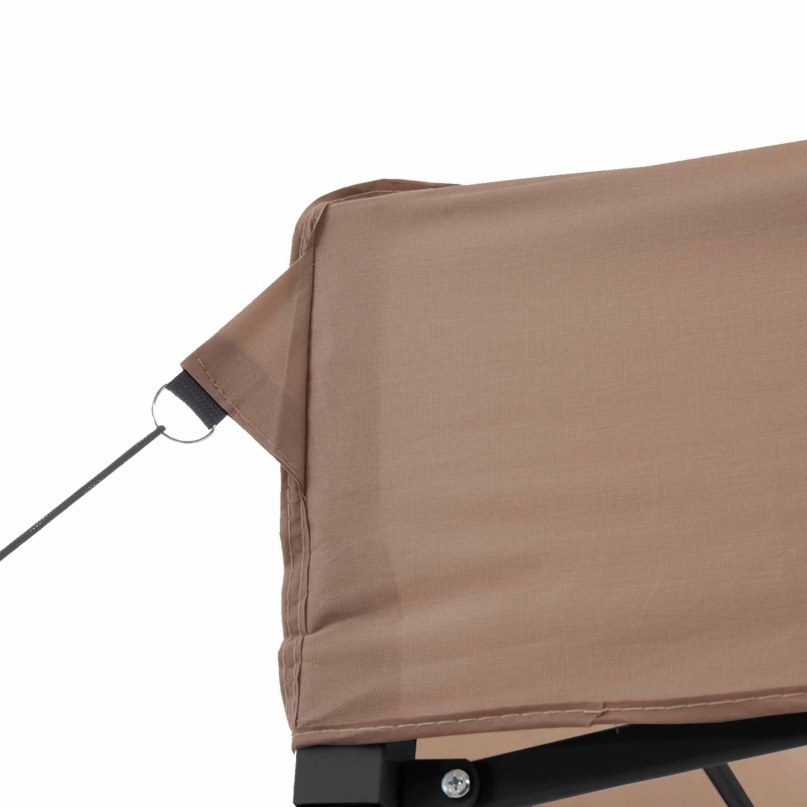 Party-Zelt Braun 200 x 200 x 306 cm Oxford-Stoff