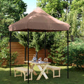 Party-Zelt Braun 200 x 200 x 306 cm Oxford-Stoff