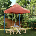 Party-Zelt Terrakotta 200 x 200 x 306 cm Oxford-Stoff
