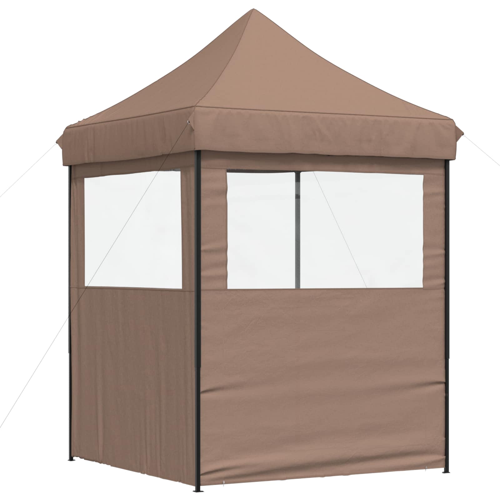 Party-Zelt Braun 200 x 200 x 306 cm Oxford-Stoff