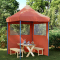 Party-Zelt Terrakotta 200 x 200 x 306 cm Oxford-Stoff