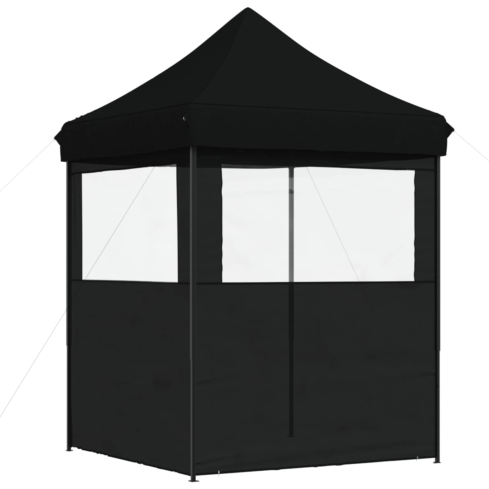 Party-Zelt Schwarz 200 x 200 x 306 cm Oxford-Stoff