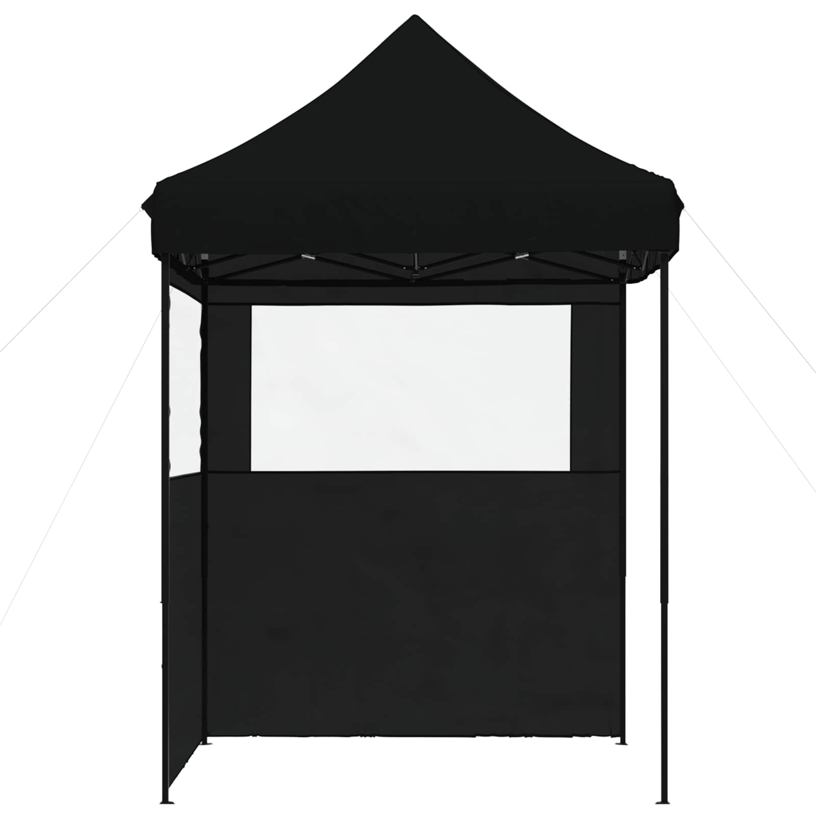 Party-Zelt Schwarz 200 x 200 x 306 cm Oxford-Stoff