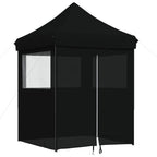 Party-Zelt Schwarz 200 x 200 x 306 cm Oxford-Stoff