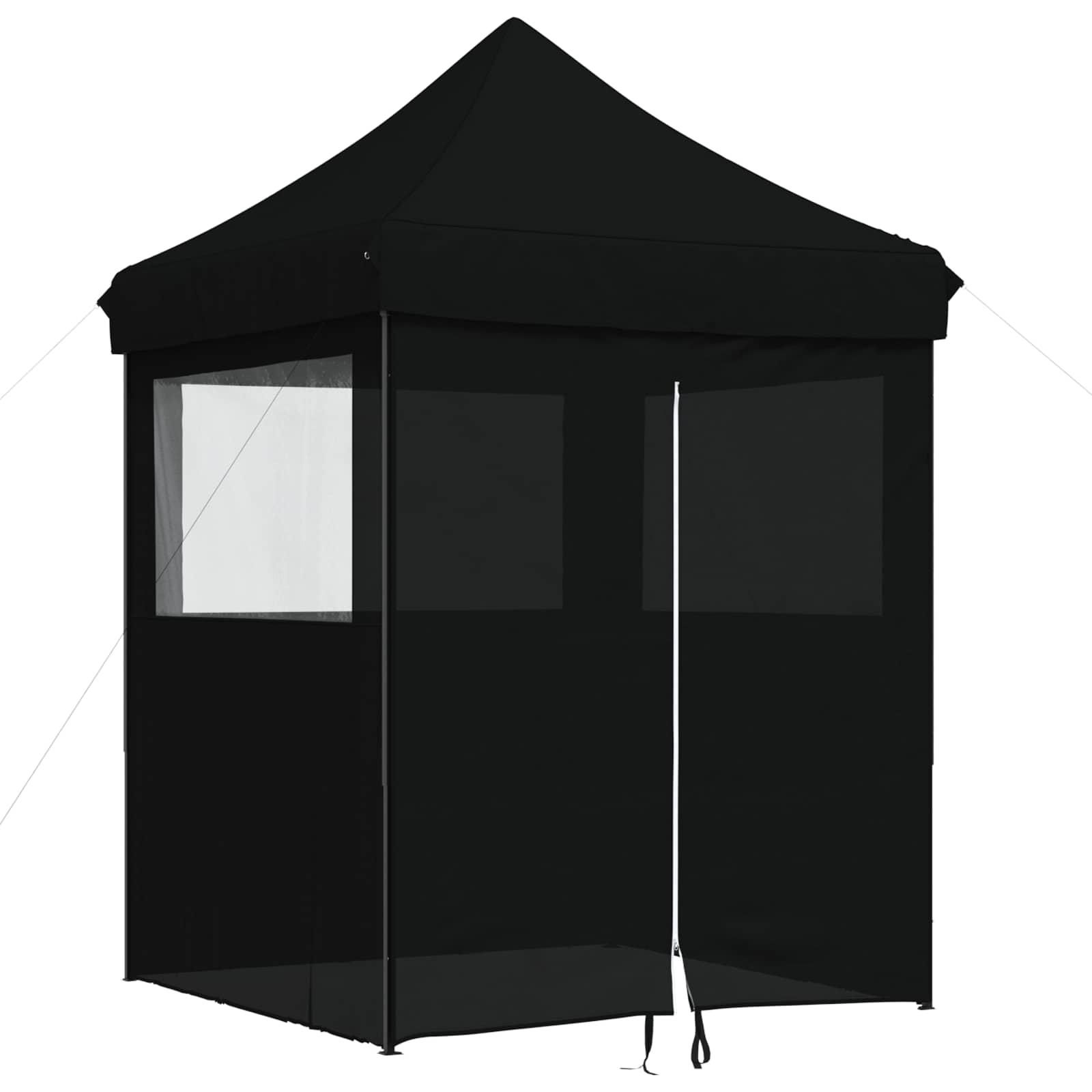 Party-Zelt Schwarz 200 x 200 x 306 cm Oxford-Stoff