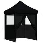 Party-Zelt Schwarz 200 x 200 x 306 cm Oxford-Stoff