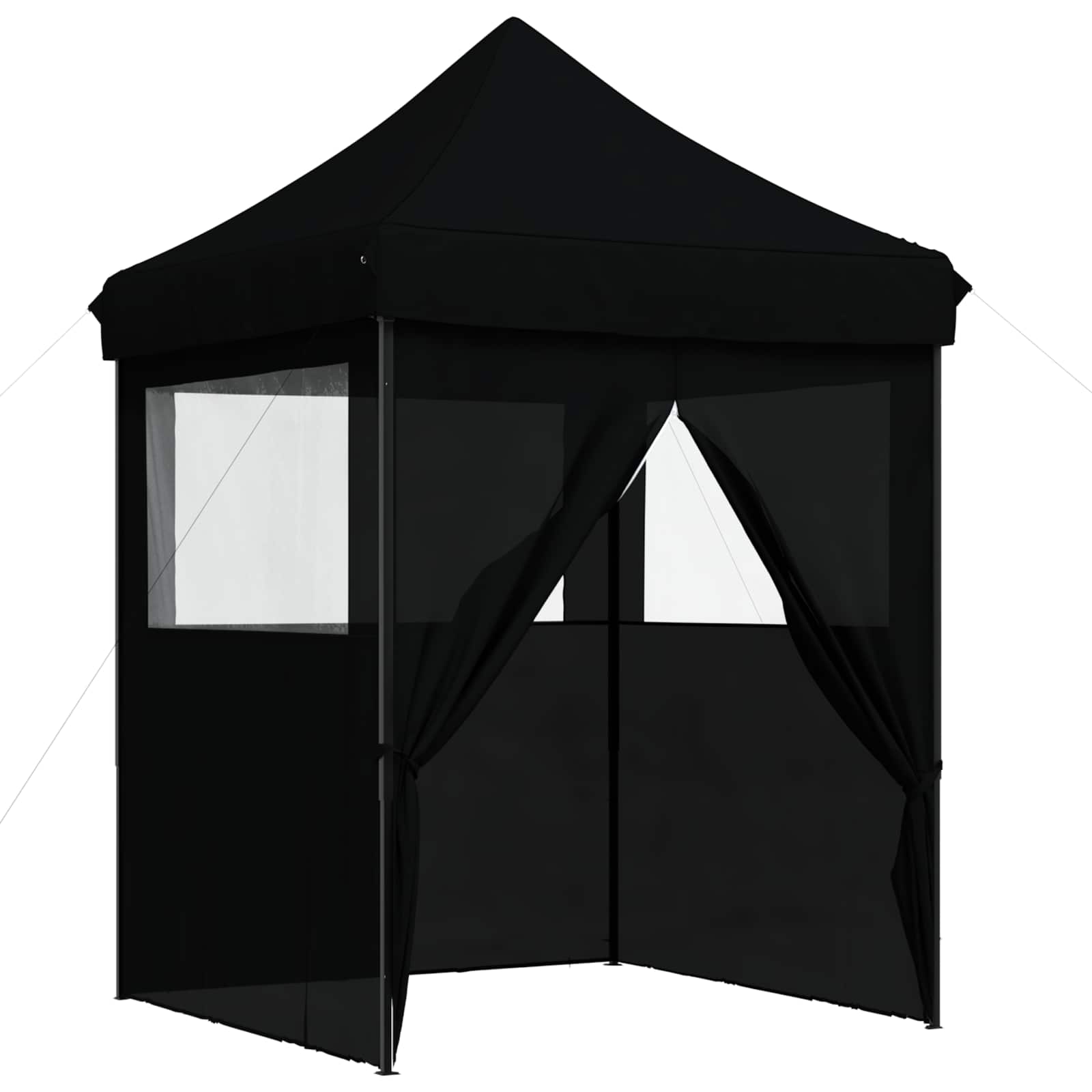 Party-Zelt Schwarz 200 x 200 x 306 cm Oxford-Stoff