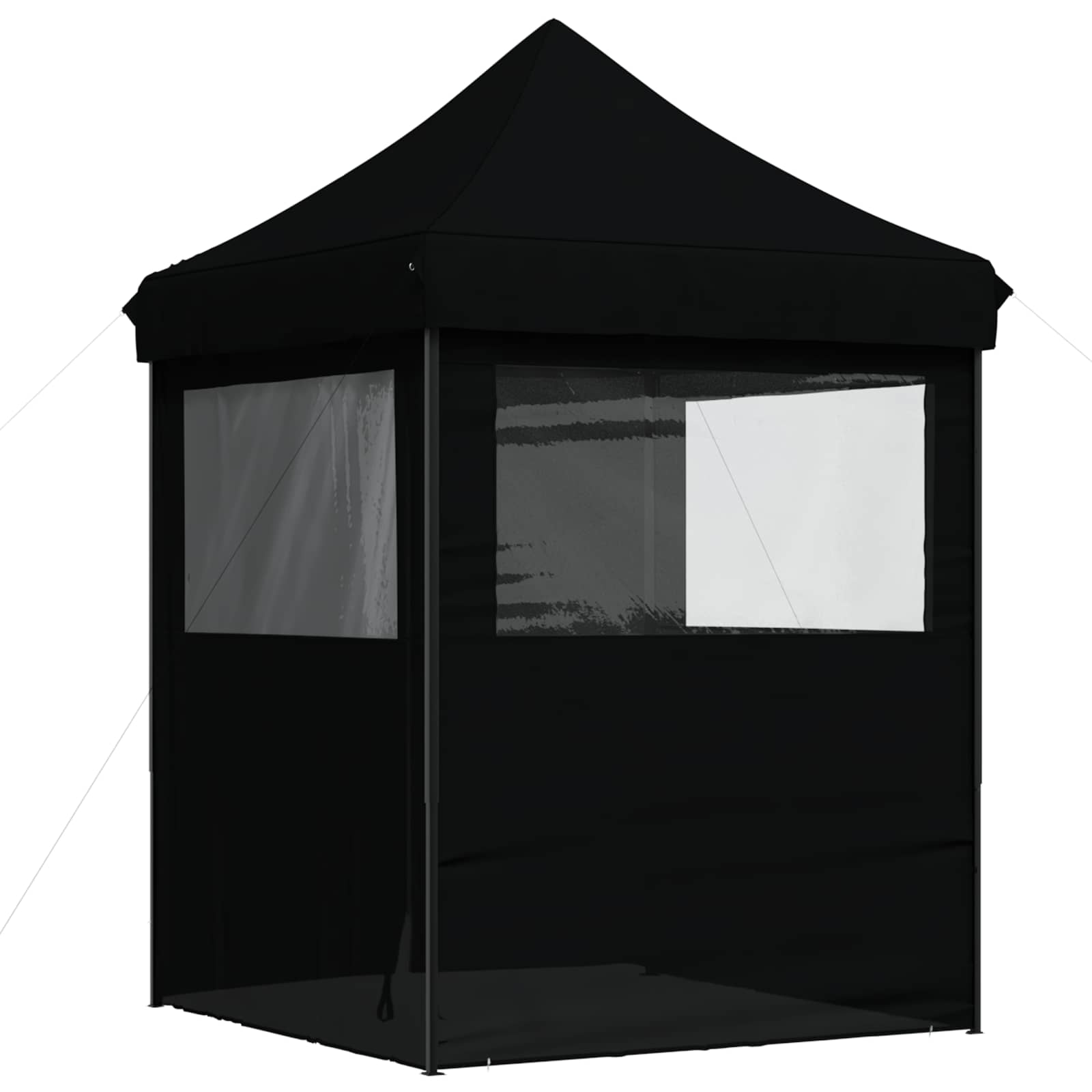Party-Zelt Schwarz 200 x 200 x 306 cm Oxford-Stoff