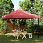 Party-Zelt Bordeauxrot 292 x 292 x 315 cm Oxford-Stoff