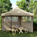 Party-Zelt Taupe 292 x 292 x 315 cm Oxford-Stoff