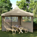 Party-Zelt Taupe 292 x 292 x 315 cm Oxford-Stoff