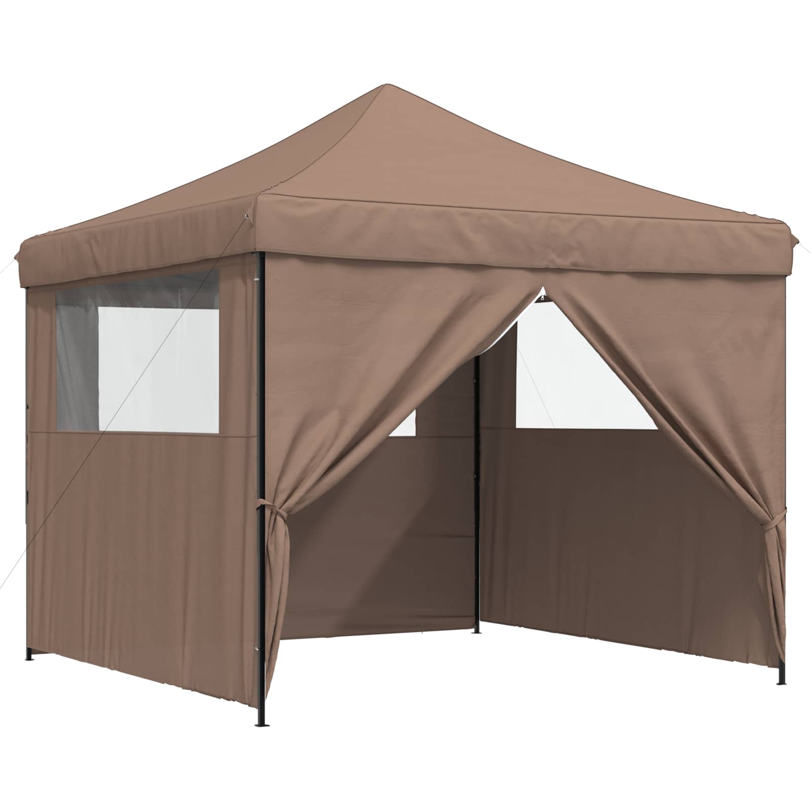 Party-Zelt Braun 292 x 292 x 315 cm Oxford-Stoff