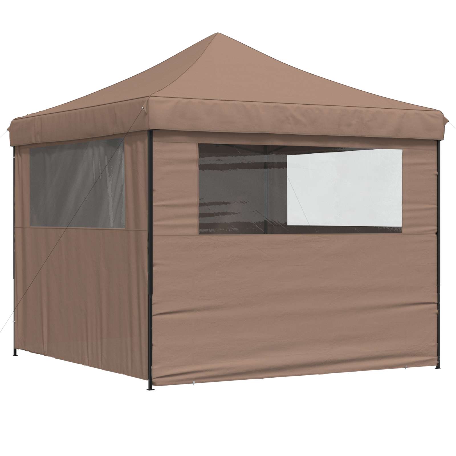 Party-Zelt Braun 292 x 292 x 315 cm Oxford-Stoff