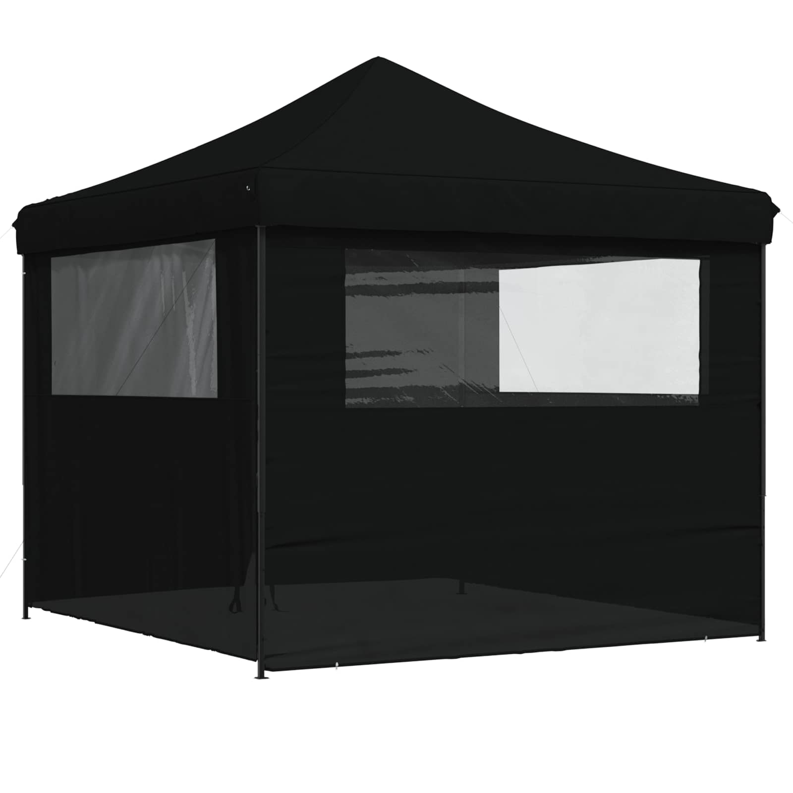 Party-Zelt Schwarz 292 x 292 x 315 cm Oxford-Stoff
