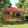 Party-Zelt Bordeauxrot 279 x 410 x 315 cm Oxford-Stoff