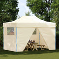 Party-Zelt Creme 280 x 410 x 315 cm Oxford-Stoff