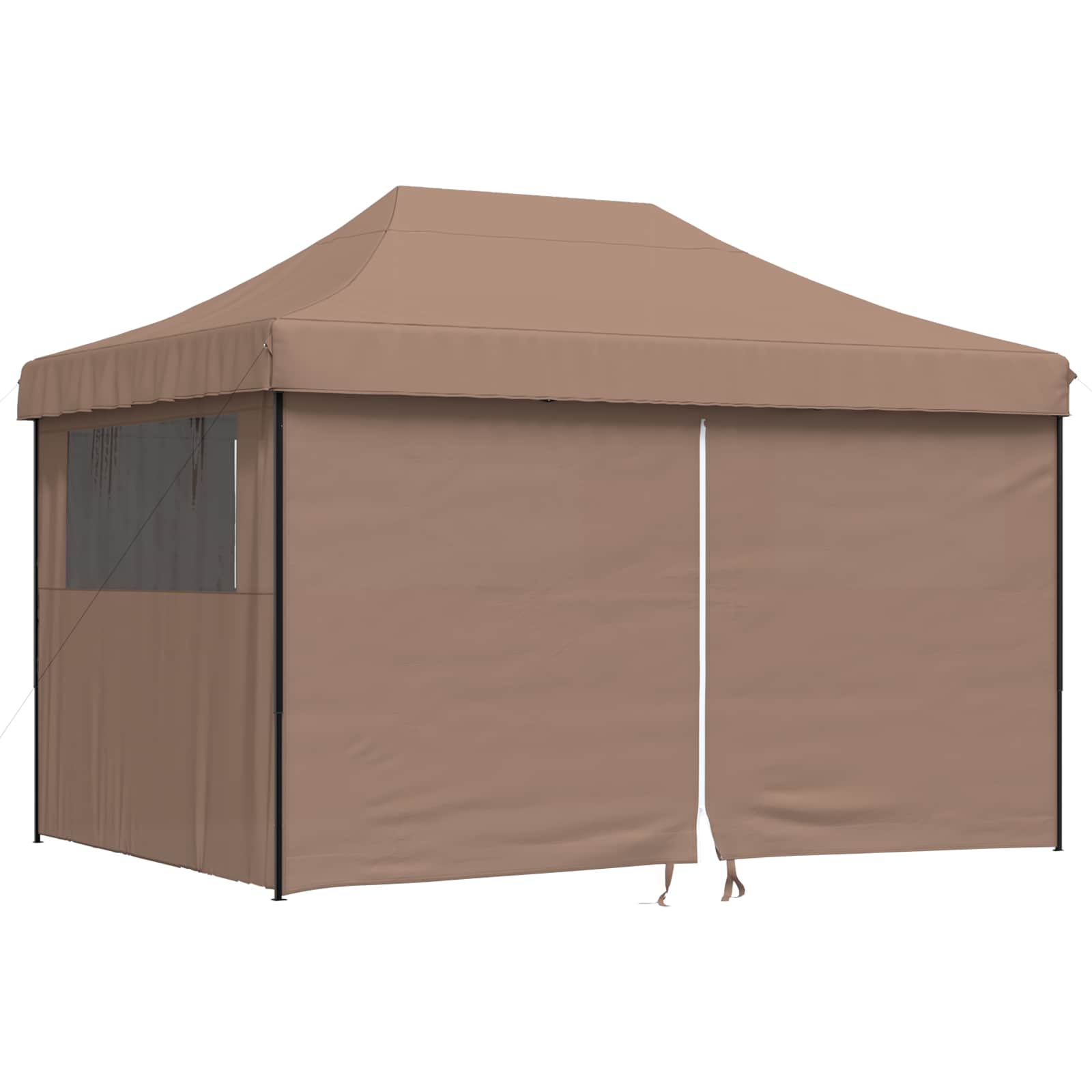 Party-Zelt Braun 279 x 410 x 315 cm Oxford-Stoff