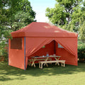 Party-Zelt Terrakotta 279 x 410 x 315 cm Oxford-Stoff