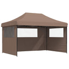 Party-Zelt Braun 292 x 440 x 315 cm Oxford-Stoff