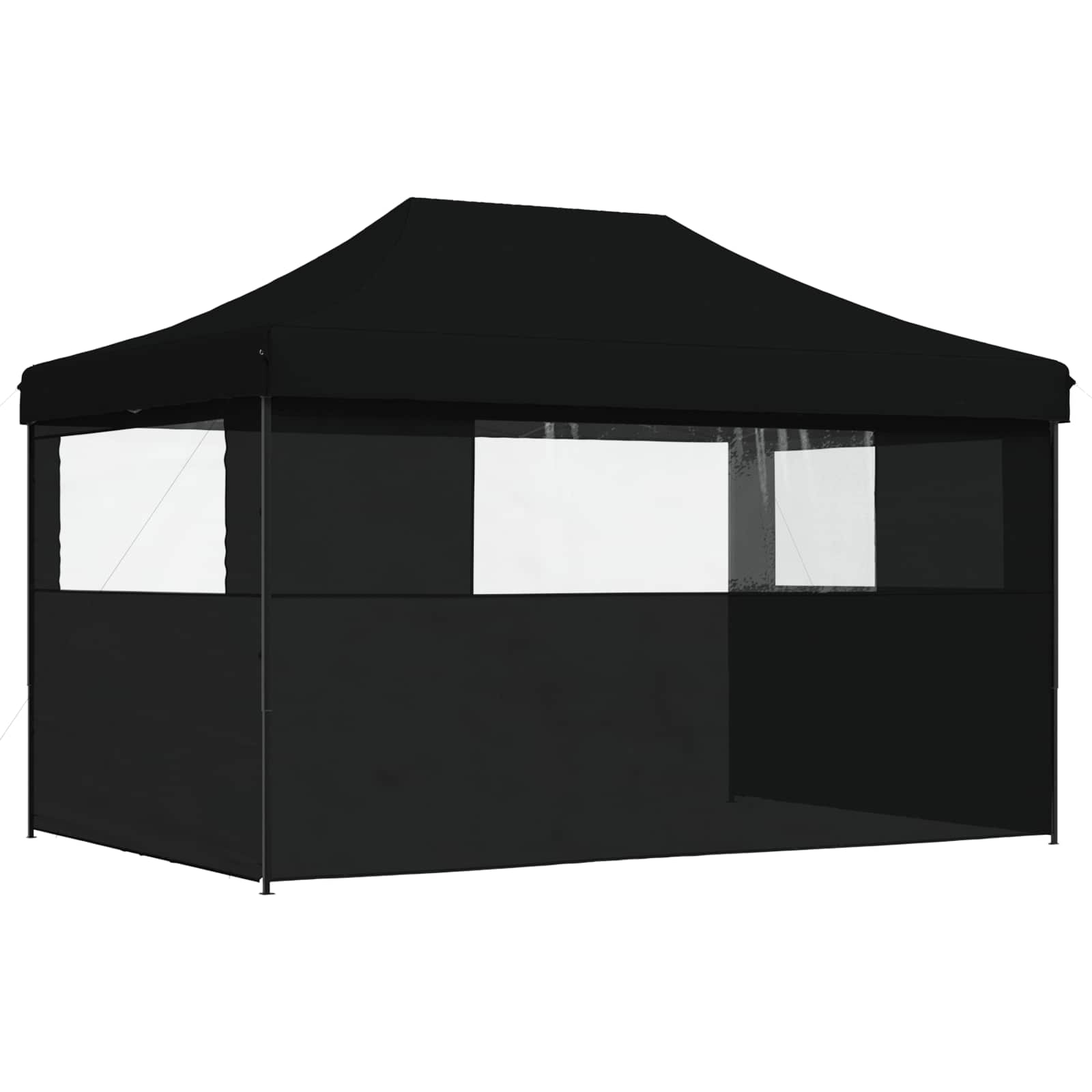 Party-Zelt Schwarz 292 x 440 x 315 cm Oxford-Stoff