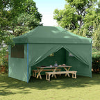 Party-Zelt Grün 292 x 440 x 315 cm Oxford-Stoff