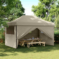 Party-Zelt Taupe 292 x 440 x 315 cm Oxford-Stoff
