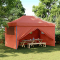 Party-Zelt Terrakotta 292 x 440 x 315 cm Oxford-Stoff