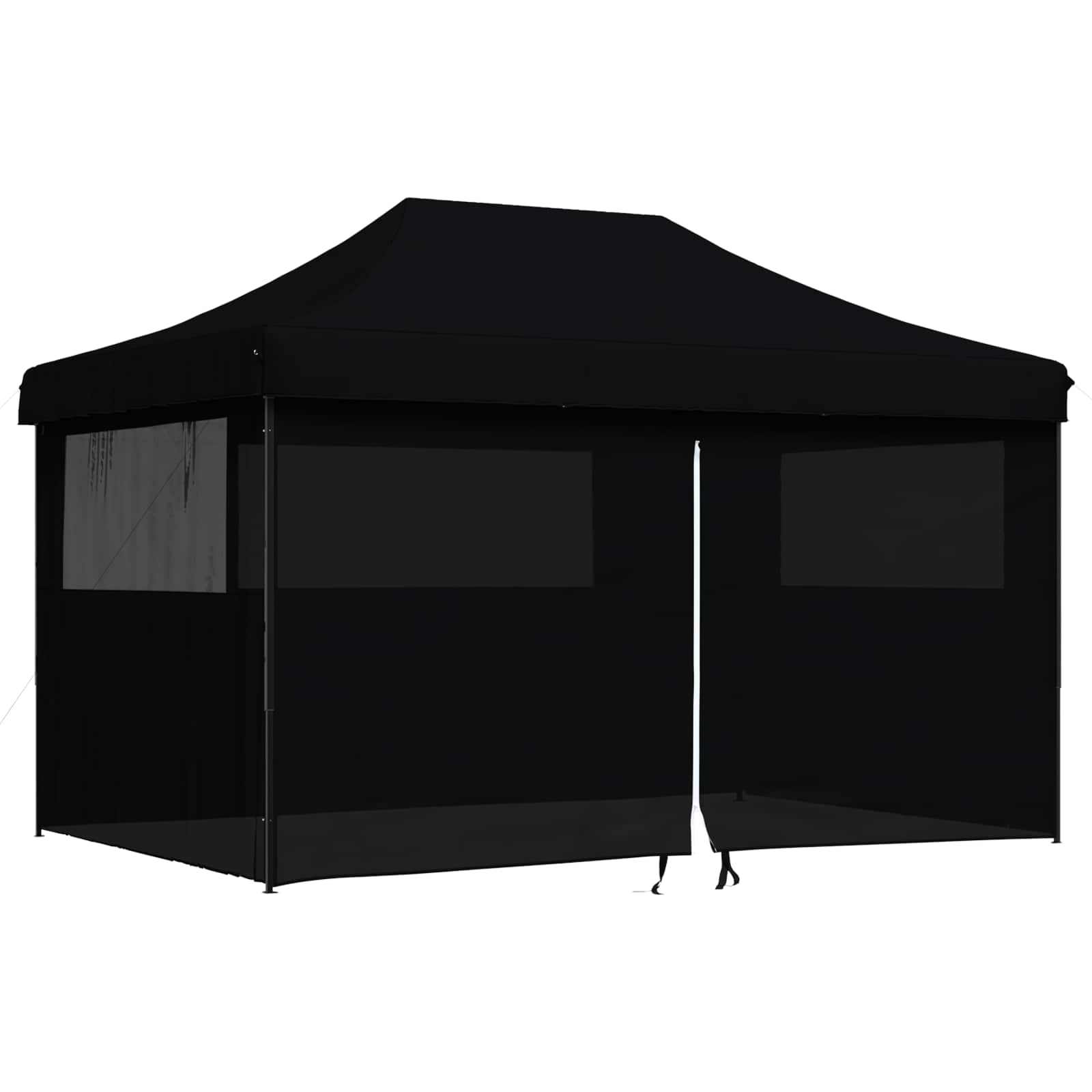 Party-Zelt Schwarz 292 x 440 x 315 cm Oxford-Stoff