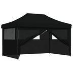Party-Zelt Schwarz 292 x 440 x 315 cm Oxford-Stoff