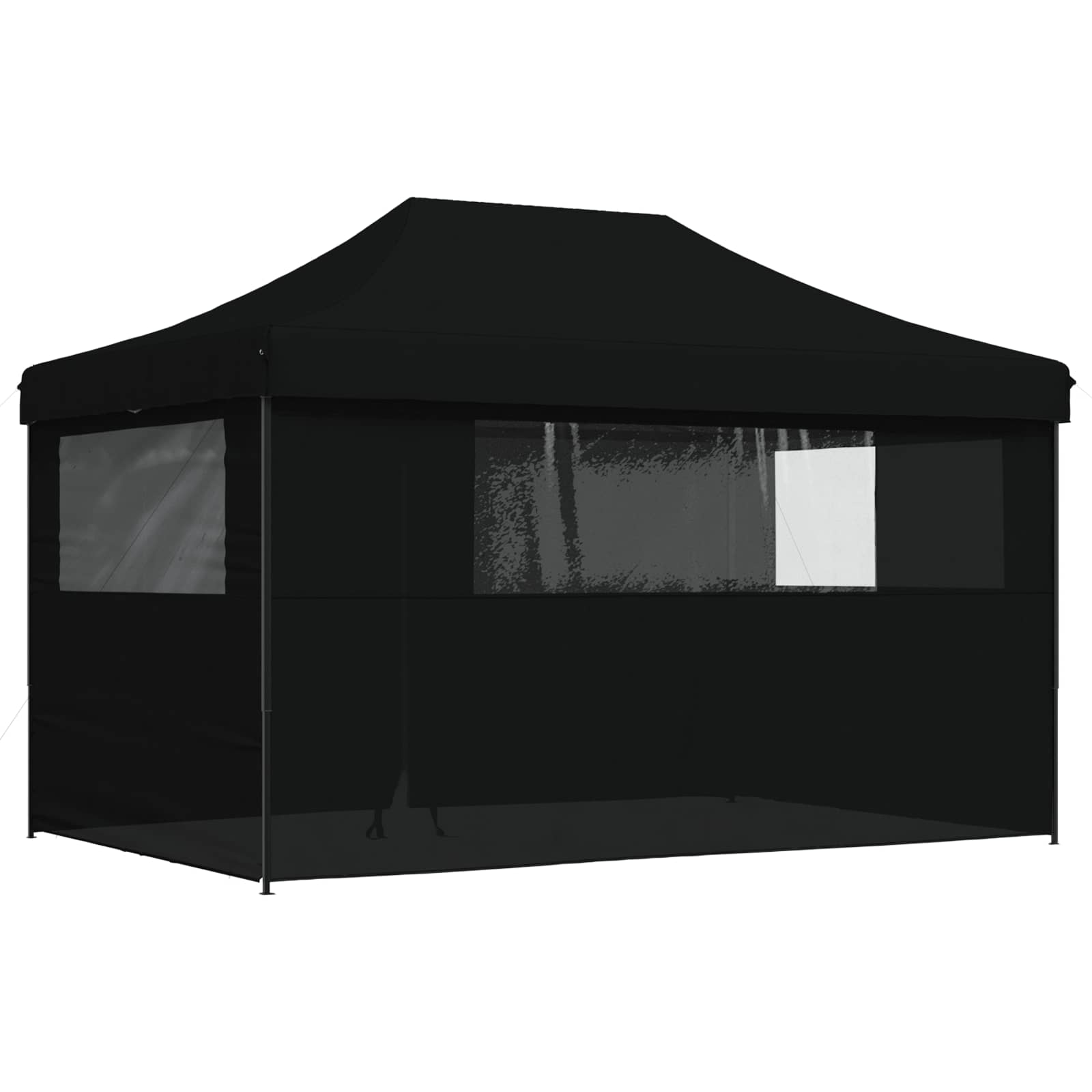 Party-Zelt Schwarz 292 x 440 x 315 cm Oxford-Stoff