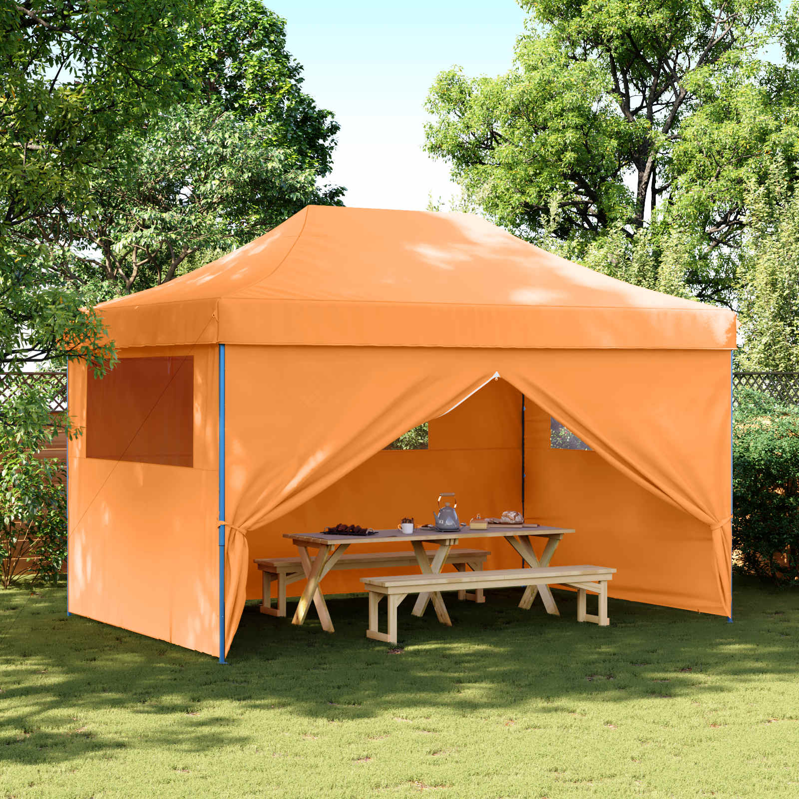 Party-Zelt Orange 292 x 440 x 315 cm Oxford-Stoff