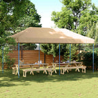 Party-Zelt Beige 292 x 580 x 315 cm Oxford-Stoff