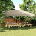 Party-Zelt Taupe 292 x 580 x 315 cm Oxford-Stoff