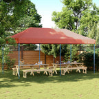 Party-Zelt Terrakotta 292 x 580 x 315 cm Oxford-Stoff