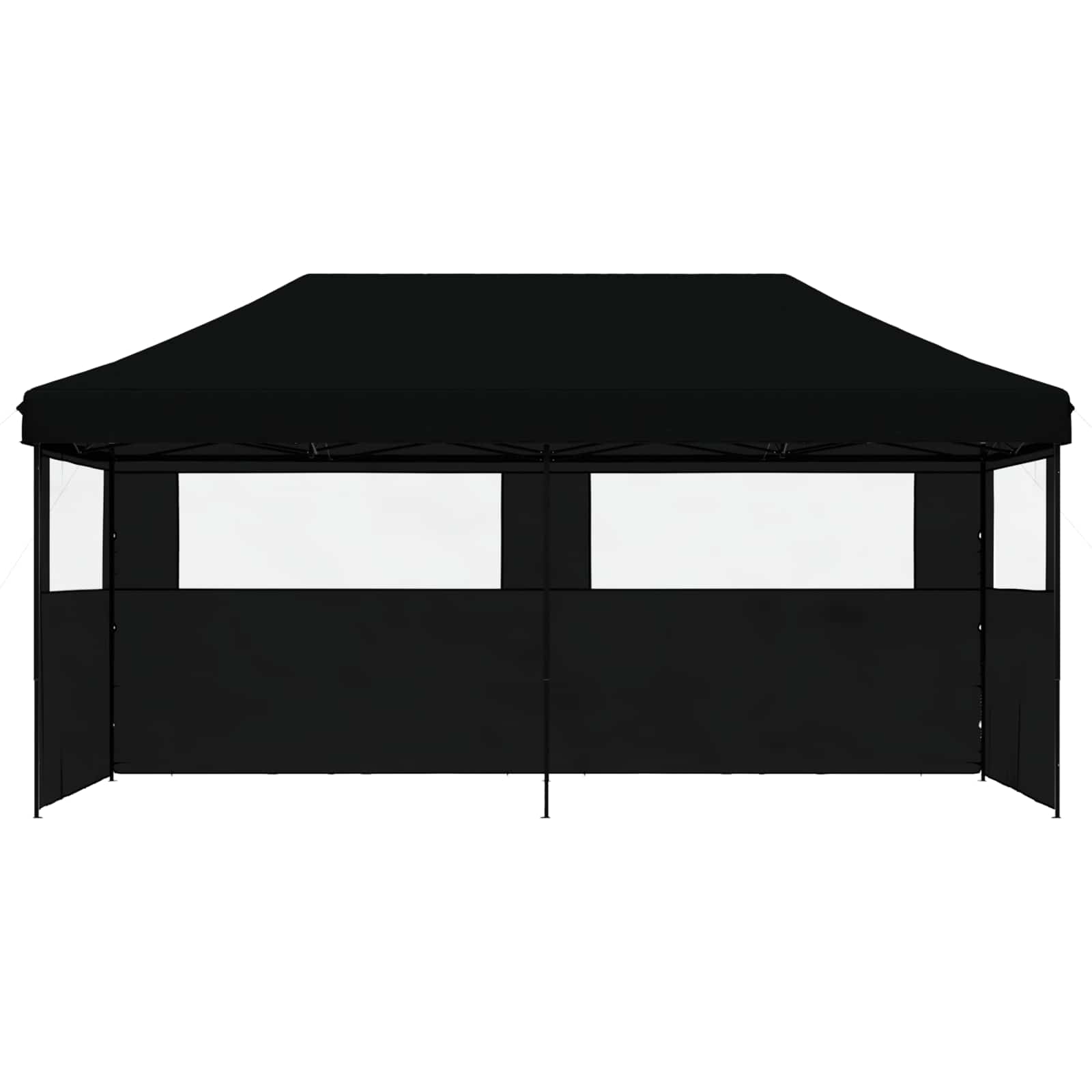 Party-Zelt Schwarz 292 x 580 x 315 cm Oxford-Stoff
