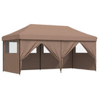 Party-Zelt Braun 292 x 580 x 315 cm Oxford-Stoff