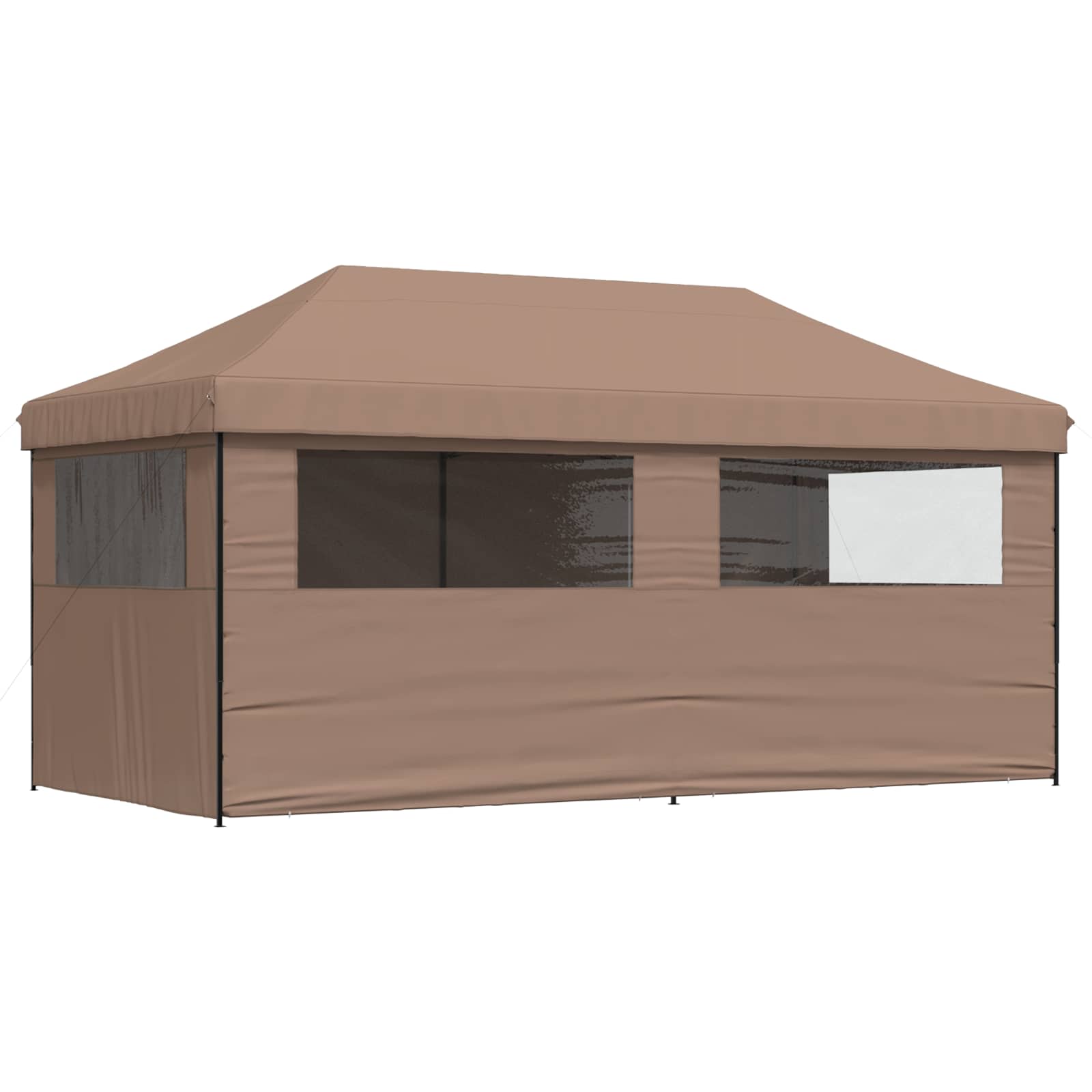 Party-Zelt Braun 292 x 580 x 315 cm Oxford-Stoff