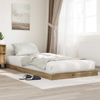 Bodenbettrahmen Artisan-Eiche 75 x 190 cm Holzwerkstoff