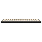 Bodenbettrahmen Schwarz Eichen-Optik 90 x 190 cm Holzwerkstoff