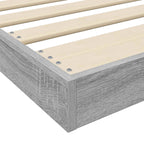 Bodenbettrahmen Graues Sonoma 80 x 200 cm Holzwerkstoff