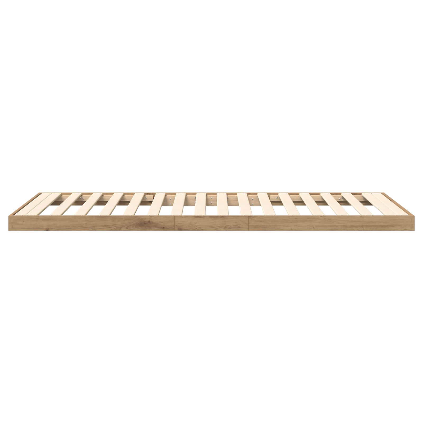 Bodenbettrahmen Artisan-Eiche 80 x 200 cm Holzwerkstoff
