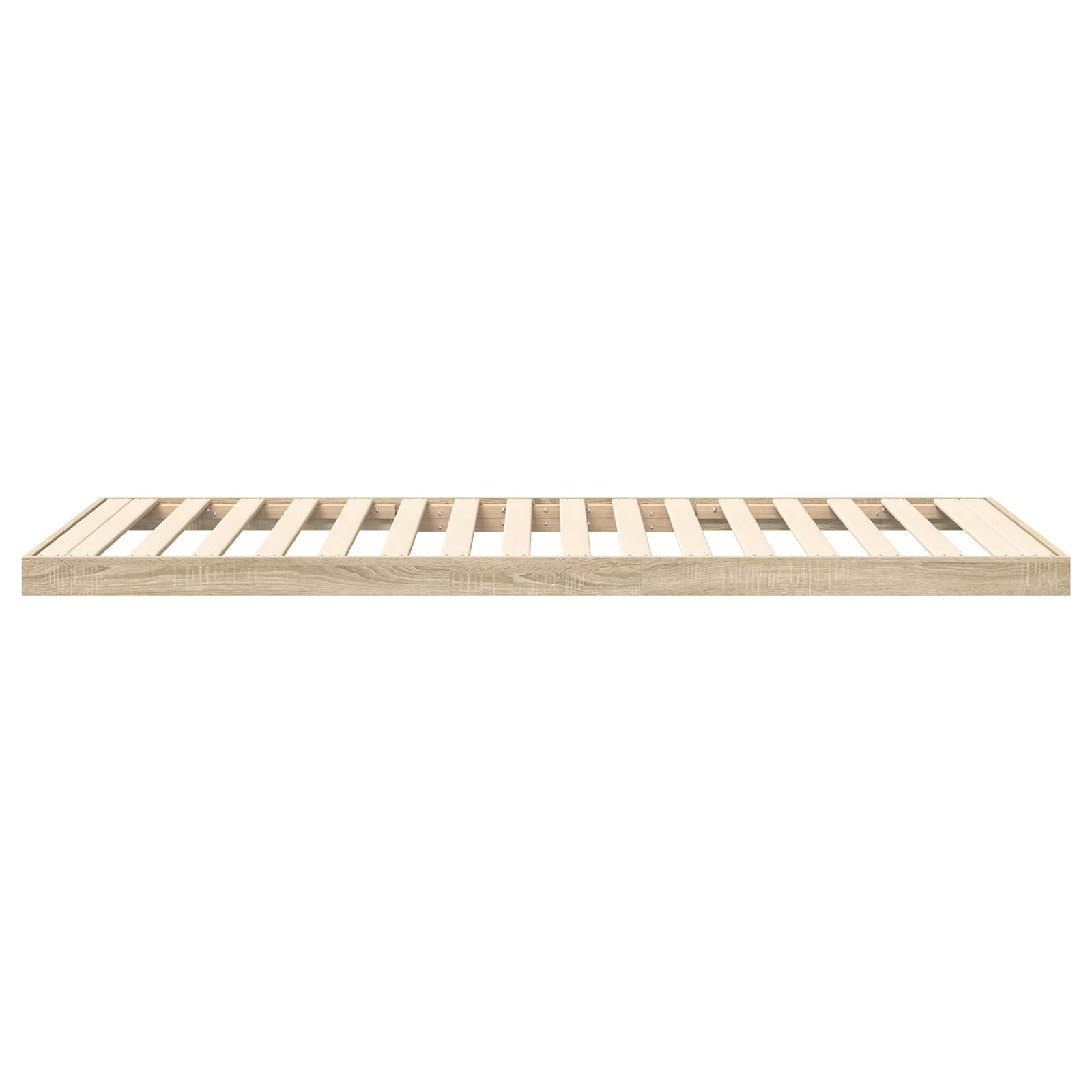 Bodenbettrahmen Sonoma-Eiche 90 x 200 cm Holzwerkstoff