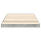 Bodenbettrahmen Beton Grau 90 x 200 cm Holzwerkstoff