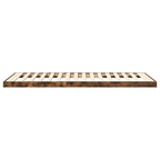 Bodenbettrahmen Geräucherte Eiche 90 x 200 cm Holzwerkstoff