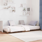 Bodenbettrahmen Altholz 100 x 200 cm Holzwerkstoff