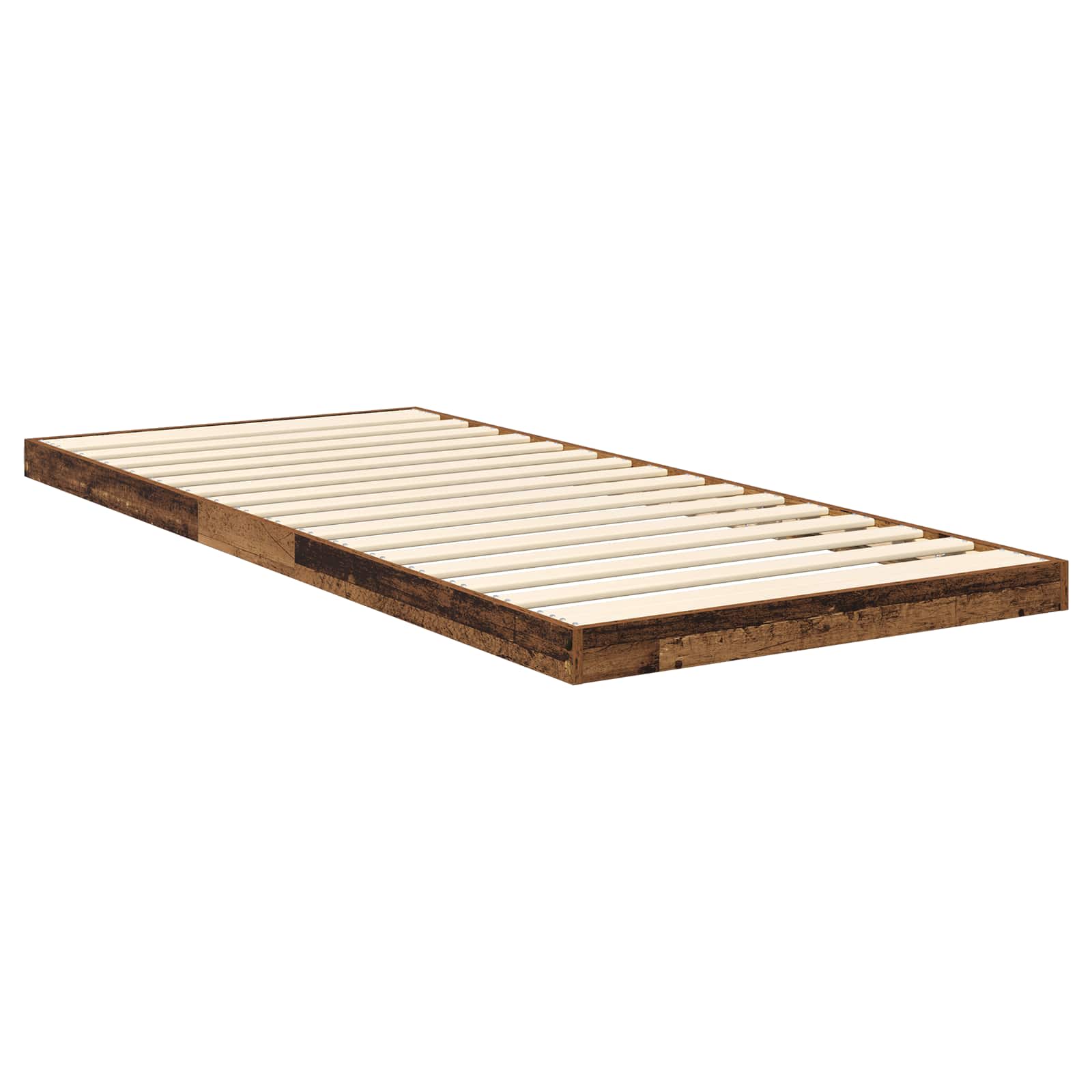 Bodenbettrahmen Altholz 100 x 200 cm Holzwerkstoff