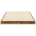 Bodenbettrahmen Altholz 100 x 200 cm Holzwerkstoff